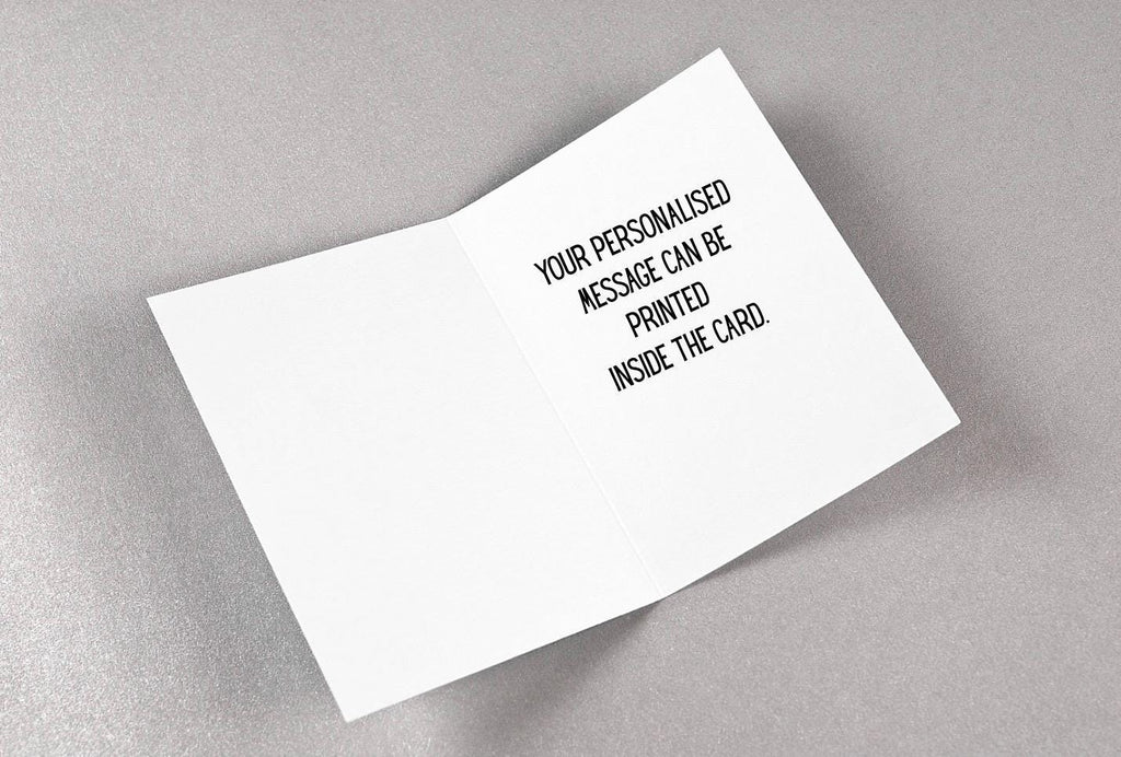 Personalised 21st Birthday Card | Elegant Champagne Birthday Card